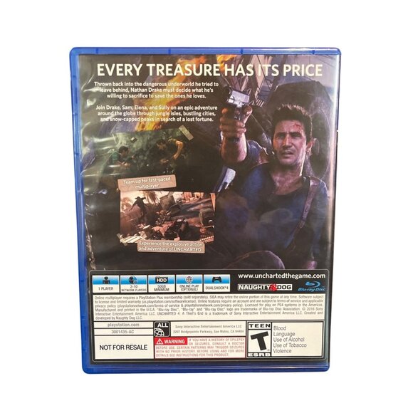 Uncharted 4: A Thiefs End PS4 Game Complete Case Disc Tested - Picture 3 of 3